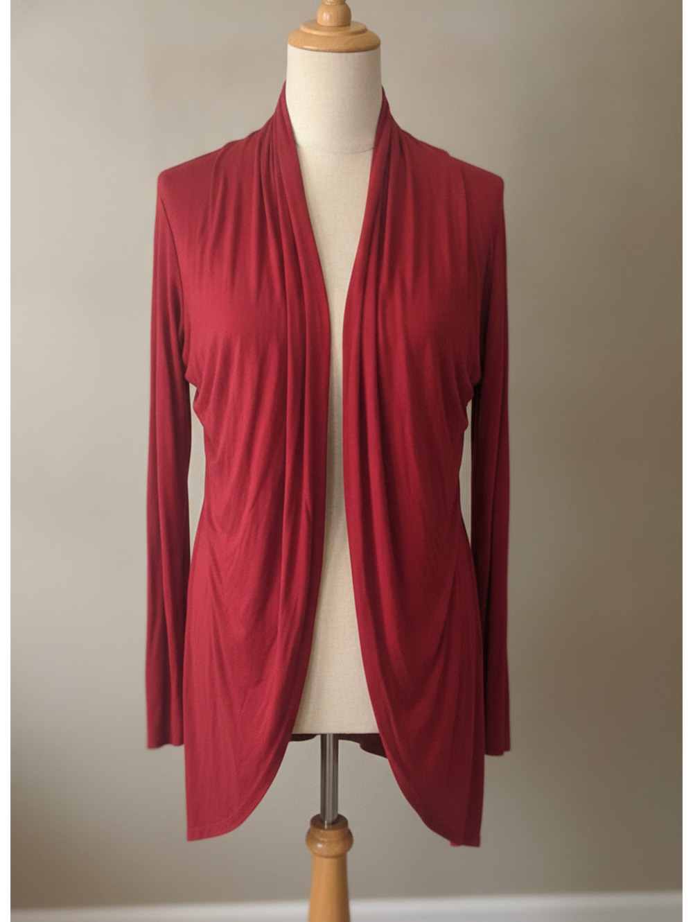 Charlotte Russe Women's Red and Burgundy Cardigan